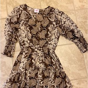 Buddy love snake print dress, Small